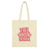 Best Friend Tote Bag, Coffee Lover Gift, Friend Gift, Cute Tote Bag, Everyday Tote, Gift for Her, Trendy Tote, Gift for Bestie - Tawshia